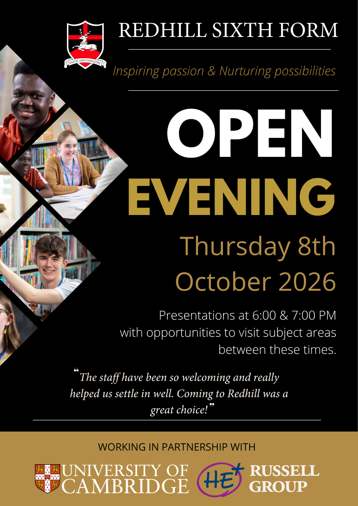 Redhill Academy Sixth Form Open Evening 2026 Redhill Academy Sixth Form Open Evening 2026